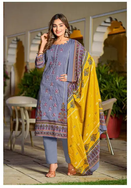 Asmaa By Alzohaib Cotton Ladies Pakistani Salwar Suits Wholesale Market In Surat
